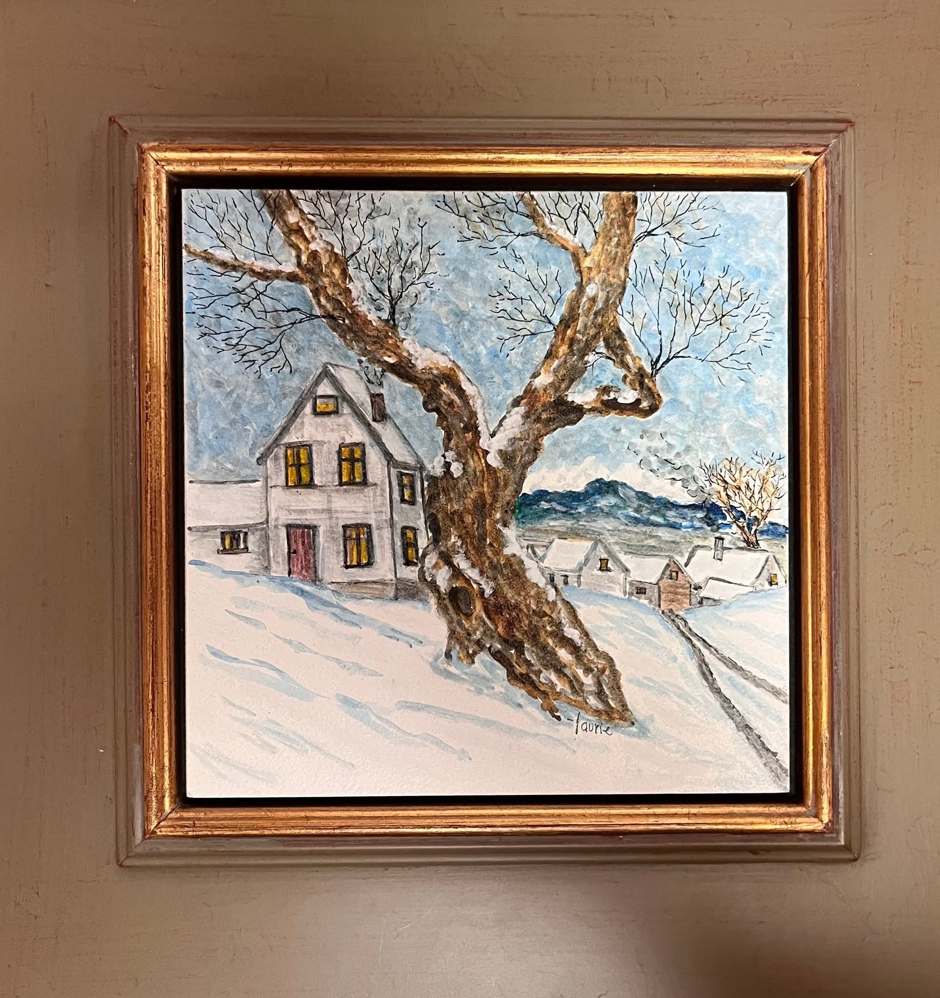 Tree in The Ice Land 